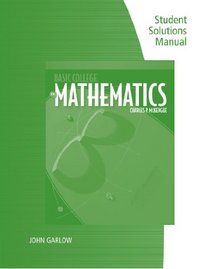 Student Solutions Manual for Mckeague's Basic College Mathematics: A Text/Workbook, 3rd