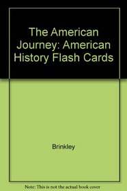The American Journey: American History Flash Cards
