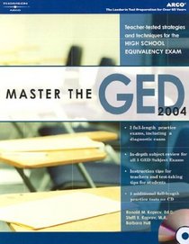 Master the GED 2004 w/CD-ROM (Arco Master the GED (W/CD))