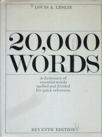 20,000 Words: Spelled and Divided for Quick Reference