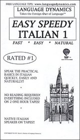 Easy Speedy Italian 1 (2 Audiocassettes)