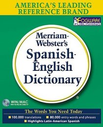 Merriam-Webster's Spanish-English Dictionary: Bilingual on CD-ROM