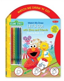 Watch Me Draw 'n' Go: Sesame Street's Let's Go! With Elmo and Friends Drawing Book & Kit (Watch Me Draw 'n' Go Books & Kits)