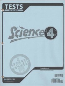 Tests for use with Science 4 Answer Key 3rd edition