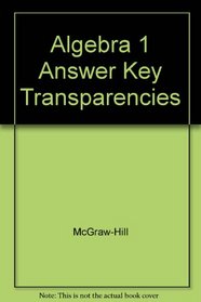 Algebra 1 Answer Key Transparencies