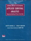 Applied Survival Analysis, Textbook and Solutions Manual: Time-to-Event (Wiley Series in Probability and Statistics - Applied Probability and Statistics Section)