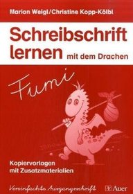 Schreibschrift lernen mit dem Drachen Fumi. Kopiervorlagen