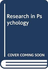Research in Psychology: Methods and Design: Instructor's Manual
