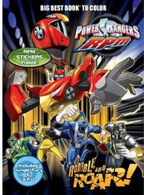 Power Rangers: Rumble and Roar Big Best Book to Color with Stickers (Power Rangers: RPM)