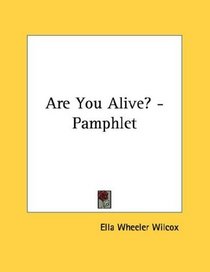 Are You Alive? - Pamphlet