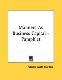 Manners As Business Capital - Pamphlet