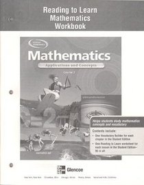 Mathematics: Applications and Concepts, Course 3, Reading to Learn Mathematics Workbook