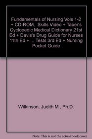 Fundamentals of Nursing Vols 1-2 + Skills Video + Taber's Cyclopedic Medical Dictionary 21st Ed + Davis's Drug Guide for Nurses 11th Ed + Davis's Comprehensive ... Tests 3rd Ed + Nursing Pocket Guide