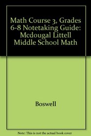 McDougal Littell Math Course 3: Notetaking Guide