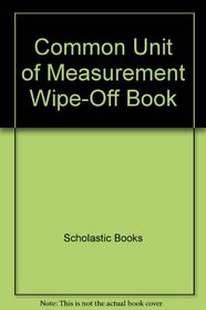 Common Unit of Measurement Wipe-Off Book
