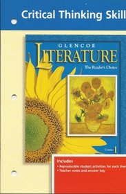 Critical Thinking Skills Grade 6 (Glencoe Literature The Reader's Choice Course 1)