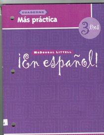 En Espanol: Level 3 Mas Practica Cuaderno