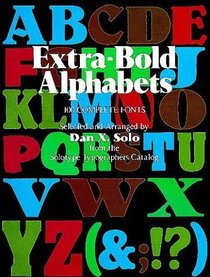 Extra-Bold Alphabets (Dover Pictorial Archive Series)