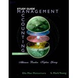 Study Guide - Management Accounting
