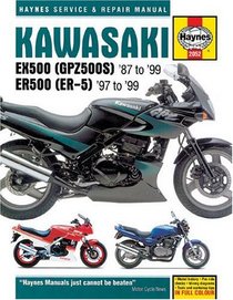 Kawasaki EX500 (GPZ500S) 87 to 99 ER500 (ER-5) 97-99 (Haynes Service & Repair Manual)