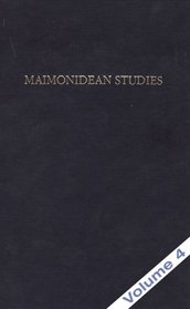 Maimonidean Studies. Vol. 4