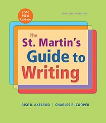 The St. Martin's Guide to Writing Short Edition with 2016 MLA Update