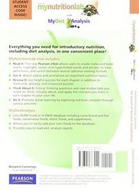 MyNutritionLab with MyDietAnalysis Student Access Kit for The Science of Nutrition