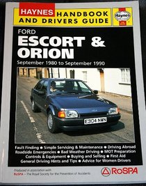 Ford Escort and Orion Handbook and Driver's Guide (Handbooks & Drivers' Guides)