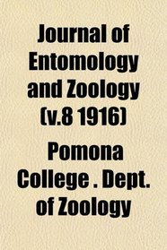 Journal of Entomology and Zoology (v.8 1916)
