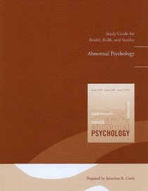 Study Guide for Abnormal Psychology