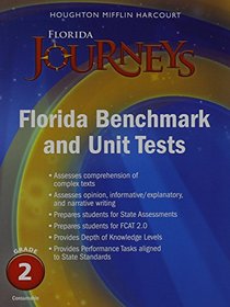 Houghton Mifflin Harcourt Journeys Florida: Common Core Benchmark and Unit Tests Consumable Grade 2