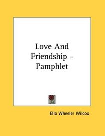 Love And Friendship - Pamphlet