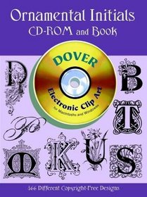 Ornamental Initials CD-ROM and Book (Electronic Clip Art)