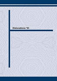 Dislocations 93: Microstructures and Physical Properties : Proceedings of the International Meeting Held in Aussois (France March 31-April 9, 1993)