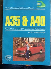 A35 & A40, covers models 1956 to 1967: Owners handbook maintenance manual (Haynes owner's handbook and maintenance manual series)