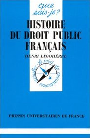Histoire du droit public franais