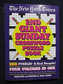 New York Times 2nd Giant Sunday Crossword Puzzle Book : Volumes 5-8 (Hidden Spiral)