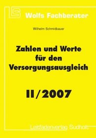Zahlen und Werte fr den Versorgungsausgleich 2/2007