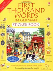 First 1000 Words in German Sticker Book (First Thousand Words Sticker Book)