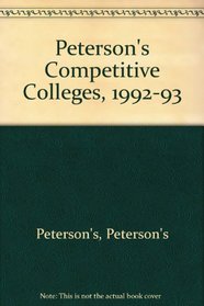 Competitive Colleges 1992-1993