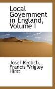 Local Government in England, Volume I