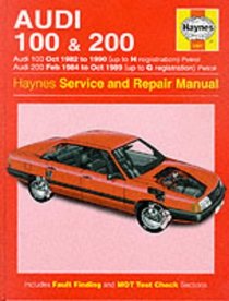 Audi 100 1982-90 and 200 1984-89 Service and Repair Manual (Haynes Service and Repair Manuals)