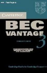 Cambridge BEC Vantage 3 Audio Cassette (BEC Practice Tests)