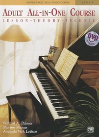 Alfred's Basic Adult All-in-one Course: Lesson, Theory, Technic (Alfred's Basic Adult Piano Course)