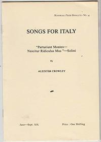 Songs for Italy: 