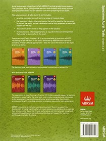Specimen Aural Tests, Grades 4 & 5: new edition from 2011 (Specimen Aural Tests (ABRSM))