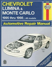 Haynes Repair Manual: Chevrolet Lumina & Monte Carlo Automotive Repair Manual 1995-1998