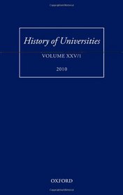 History of Universities: Volume XXV/1