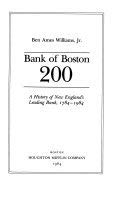 Bank of Boston 200: A History of New England's Leading Bank