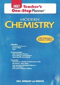 Holt MOdern Chemistry Teacher's One Stop Planner CD ROM